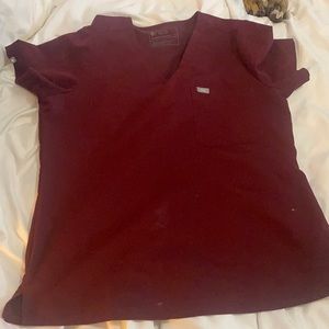 Figs scrub top Women’s Casma Burgandy Size Large